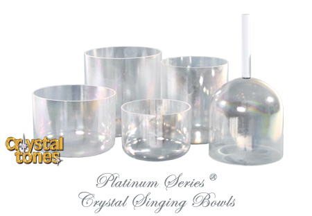 Bols de Cristal chantants Alchimiques avec Platine Platinum