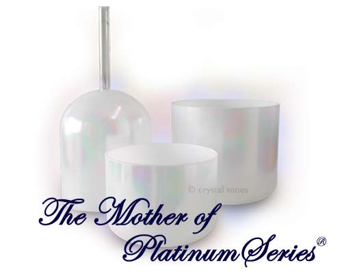 Bols de Cristal chantants Alchimiques avec Platine Mother of Platinum